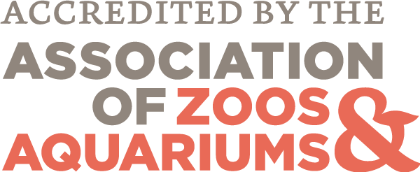Accredited by the Associate of Zoos and Aquariums AZA logo